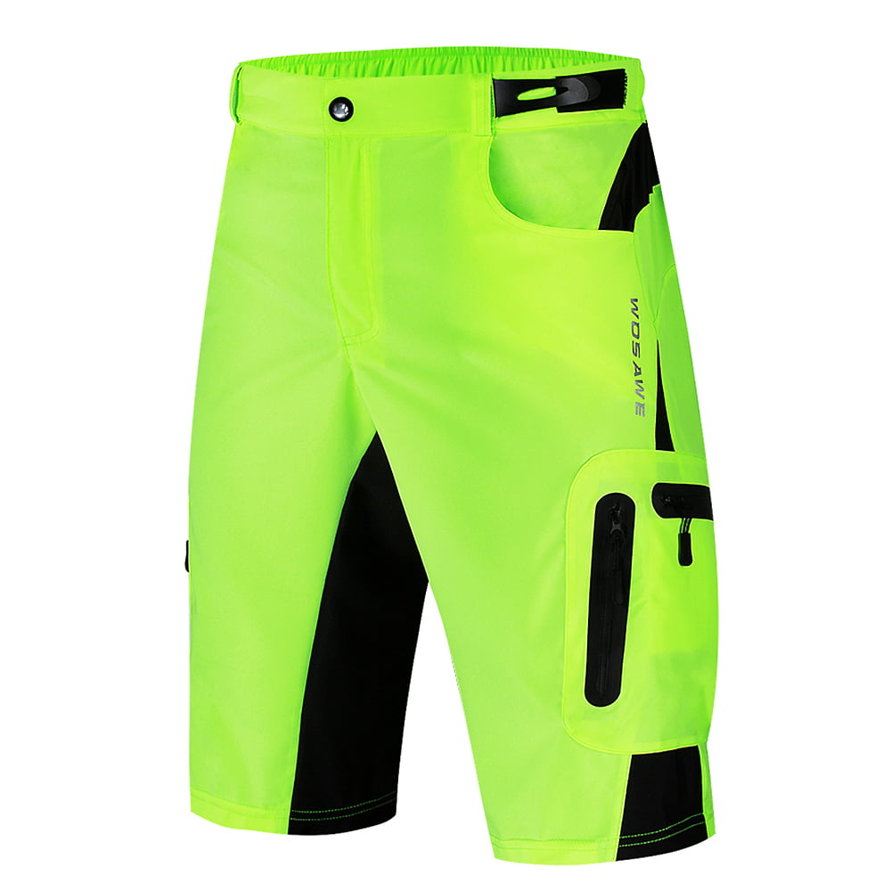 WOSAWE Men Mountain Loose-Fit Cycling MTB Shorts Plus Padded Underwear