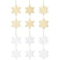 thumbnail image 3 of HomelyJoy Bulk Wood Snowflakes for Crafts - 6 Pcs Unfinished Wooden Ornaments, DIY Christmas Craft Kit for Adults to Paint, Rustic Yule Tree Decorations, 3 of 3