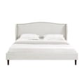 thumbnail image 3 of Posh Living RBD478-03CWK-UE Adelyne Linen Platform Bed for Unisex, Cream White - King Size, 3 of 20
