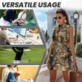 thumbnail image 6 of Yuyamidu Deadwood Camo Womens Tennis Dress Built in Shorts Golf Outfits for Women 2 Piece Sets Quick Dry Workout Dress Casual Summer Clothes Size L, 6 of 7