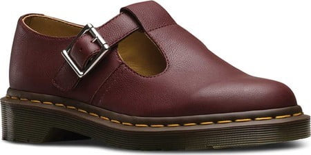 dr martens polley cherry red