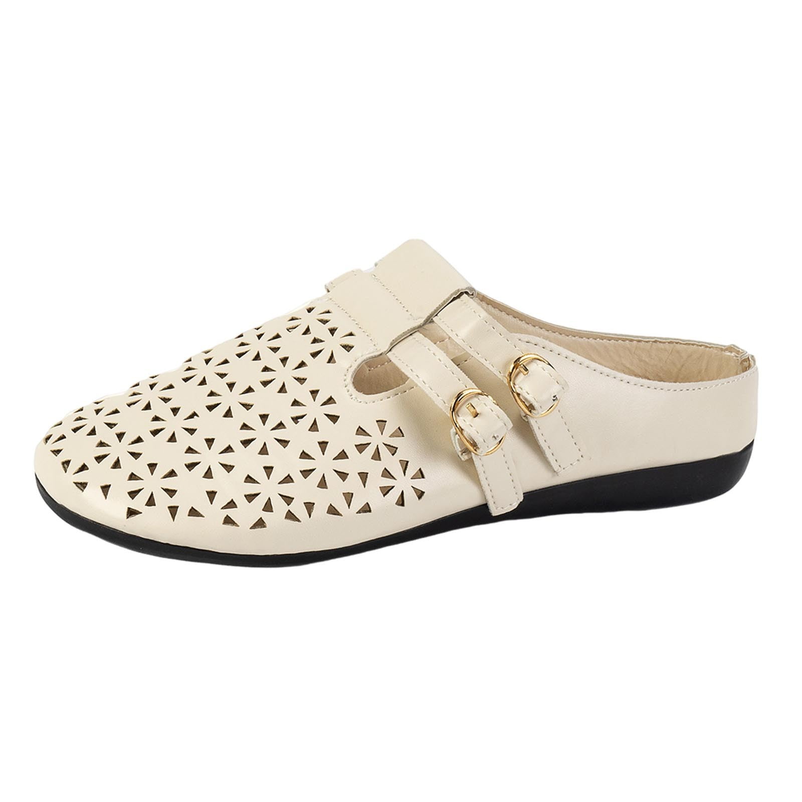 Njoeus Mules for Women Summer Sandals Slip on Casual womens Shoes Comfortable Closed Toe Dress Wedge Mule