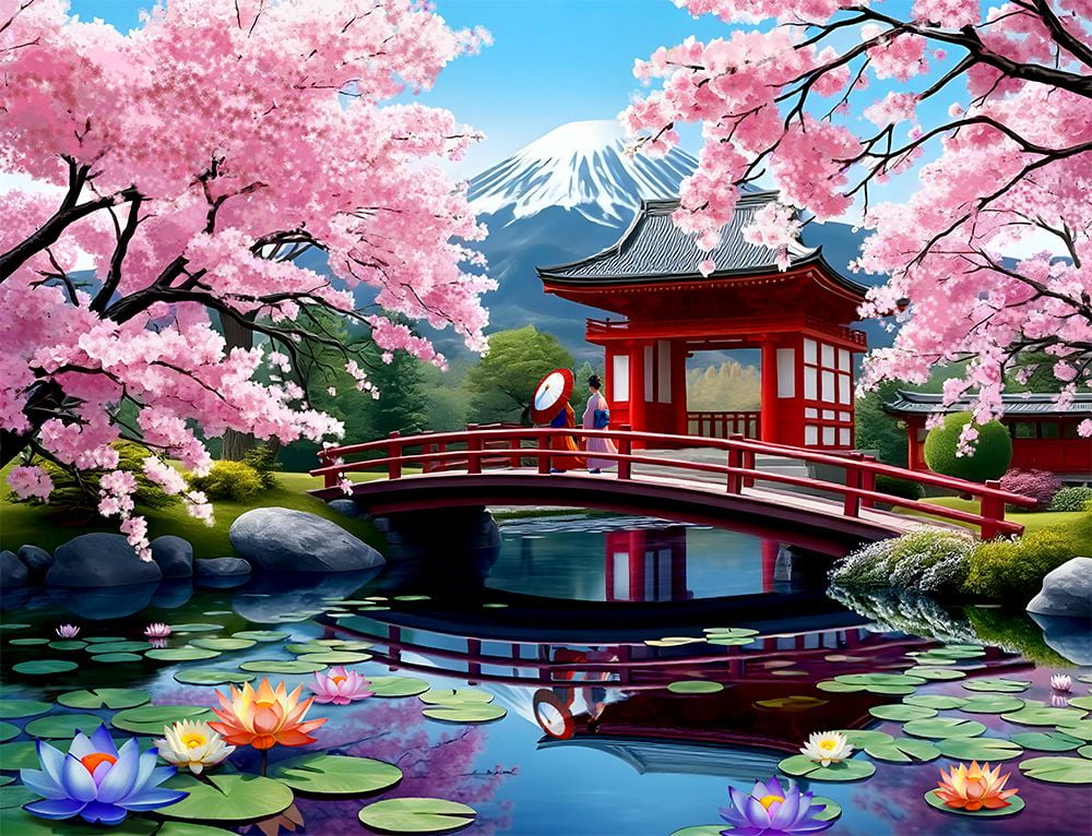 Haru No uta Japanese Art 2000-Piece Puzzle - Walmart.com
