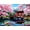 Haru in Japan, variant on Springbok's 1000 Piece Jigsaw Puzzle the Cottage Lighthouse - Made in USA
