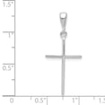 thumbnail image 4 of Finest Gold 14K White Gold Cross Pendant, 4 of 4
