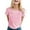 Pink, variant on LUOGENLI Female T-shirts for Womens Women's Casual Printed Round Neck Short Sleeve T Shirt Top T-shirts for Women Graphic Tee St. Patrick's Day Tee T-shirts Womens White Summer Clothes White M