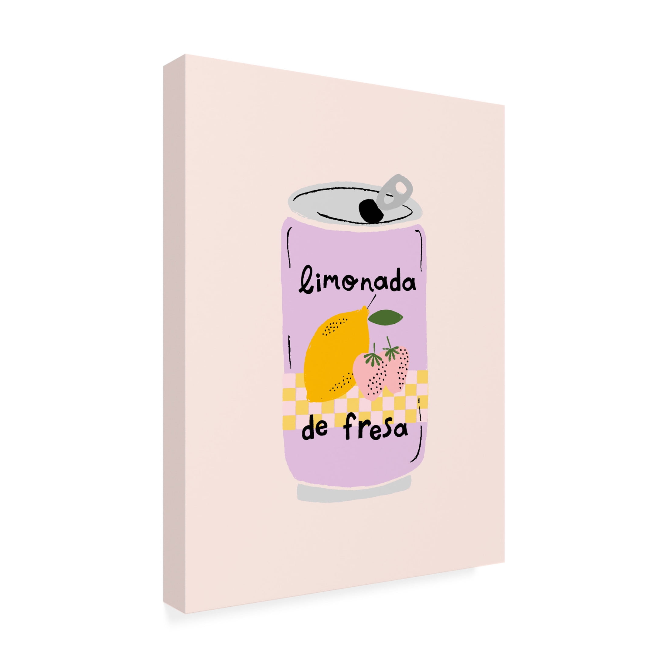 Trademark Fine Art Aislinn Simmonds Strawberry Lemonade Canvas Wall Art