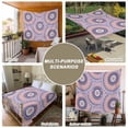 thumbnail image 6 of Pink Purple Geometric Large Tapestry for Bedroom Wall Hanging Tapestry,Ethnic Indian Modern Abstract Art Ceiling Backdrop Tapestries Poster Blanket Wall Decor for Teens Room Living Room 86" x 104", 6 of 8