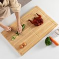 thumbnail image 4 of Bamboo Dough Board Meat Pastry Bread Cutting Chopping Board Kitchen Baking Utensil, 4 of 14