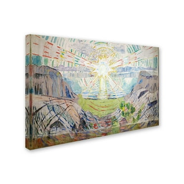 Edvard Munch 'The Sun' Canvas Art