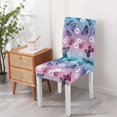 thumbnail image 4 of Washable Butterfly Pattern Dining Chair Covers Set of 4, Stretch Polyester Kitchen Slipcovers, Removable Seat Protector for Home or Event, 4 of 7