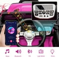 thumbnail image 3 of CASEMIOL 24V Kids Ride On Car Truck w/ Remote Control & 2 Seater, 400W Electric Battery Powered Ride on Toys w/ Spring Suspension, 2 Speeds, Bluetooth, MP3, LED Lights Gift for Girl Boy, Pink, 3 of 13