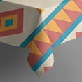 thumbnail image 5 of Colorful Geometric Striped Pattern Rectangle Tablecloth 60"x120",Waterproof Polyester Rectangle Table Cloth, Wipeable Spillproof Polyester Tablecloth for Dining, Camping, Indoor and Outdoor, 5 of 6