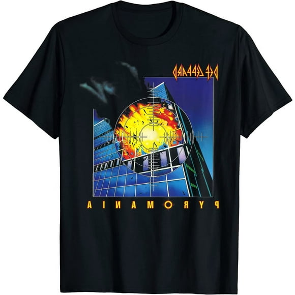 Def Leppard T-Shirt Adulte en Coton Pyromanie
