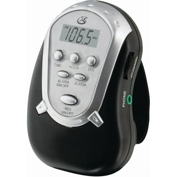 R300S Am/FM Armband Radio with Earbuds,Black