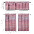 thumbnail image 6 of Abstract Oil Watercolor Kitchen Curtain Valance 3 Piece Set for Kitchen Curtains and Valance Set Short Curtain Sink Window Decor 36 Inch Small Window Treatment Tier 27.5x36 Length, 6 of 6