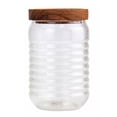 thumbnail image 1 of Tapa de madera Frasco de vidrio Espesar Contenedor de granos Recipiente de almacenamiento sellado de alimentos Frasco de vidrio d HOMEMAXS 7841071-MX, 1 of 6