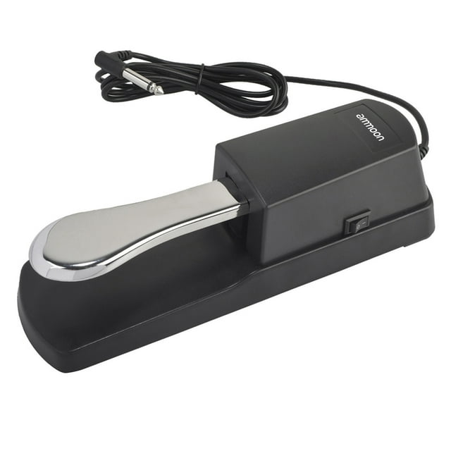 Pedal de sustain ammoon Pedal de sostenimiento universal para teclado electrónico de piano digital Pedal de sostenimiento con interruptor de polaridad Tomshoo Pedal de sustain