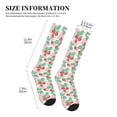 thumbnail image 2 of Lsque Strawberry Pattern Sport Compression Socks for Men & Women 15-20 mmHg Knee High Nurse Pregnant Running Medical and Travel Athletic, 2 of 6