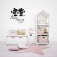 thumbnail image 2 of Always Kiss Me Goodnight - Mickey Mouse And Minnie Mouse Cute Sweet Heart Silhouette Vinyl Wall Art Wall Decal Wall Sticker Home Decoration Design Kids Girls Room Wall Décor Size (40x40 inch), 2 of 3