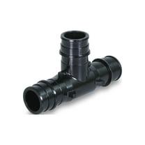 Supply Giant PEX-A Tee Pipe Fitting; Plastic Poly Alloy; 1-1/2'’ Expansion Barb; Black