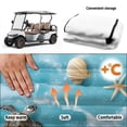 thumbnail image 6 of XYZCANDO Beach Sea Turtle Golf Cart Seat Cover | 4 Storage Pockets | Non-Slip Washable Universal Cover for 2-Seat Golf Carts, 6 of 8
