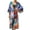 #0068-Multicolor, variant on Womens Kimono Style Swimsuit Cover Up Long Length Lightweight Open Front Beach Cardigan Wrap