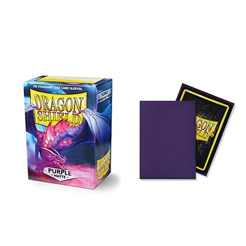 シュリンク付き　Dragon Shield マット・パープル 10個 Dragon Shield Matte Purple TCG Deck Sleeves, 10 Packs