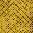 thumbnail image 1 of Ahgly Company Machine Washable Indoor Square Solid Yellow Modern Area Rugs, 5' Square, 1 of 4