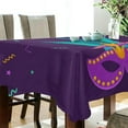 thumbnail image 3 of Coolnut Mardi Gras Tablecloth, Waterproof Washable Polyester Square Table Cover, Durable Tablecloth for Kitchen Dining Table Party Decor, 54"X 72", 3 of 7