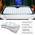 thumbnail image 4 of Kdxio Blue Checkboard Print Front Windshield Sun Shade,Folding Auto Sunshade for Car Truck SUV-Small, 4 of 7