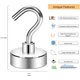 thumbnail image 3 of Ganchos magnéticos, gancho magnético de más de 35 libras con base mecanizada CNC, fuerte protección contra la corrosión, ideal para parrilla, toalla, cocina para colgar en interiores (blanco, 3 of 5