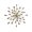 Gold Acrylic, variant on Tripar 28" Starburst Metal Wall Hanging- Silver Acrylic - Large