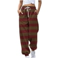 thumbnail image 2 of WXLWZYWL Women's Sweatpants Joggers Elastic High Waisted Drawstring Cinch Bottom Sweatpants Baggy Casual Trouser with Pockets, 2 of 5