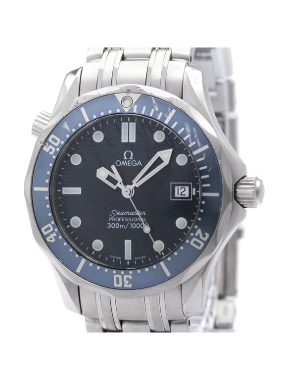 Pre-Owned OMEGA Seamaster Professional 300M Steel Mid Size Watch 2561.80 Polished