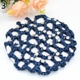 thumbnail image 5 of Jiaroswwei Women Bun Cover Hair Net Ballet Dance Skating Rhinestone Crochet Snood, 5 of 8