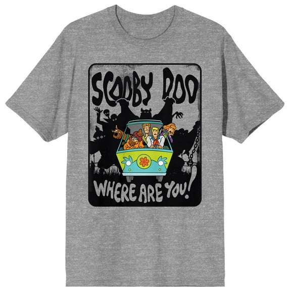 The Scooby Doo Monster Van Heather Gray T-Shirt - M