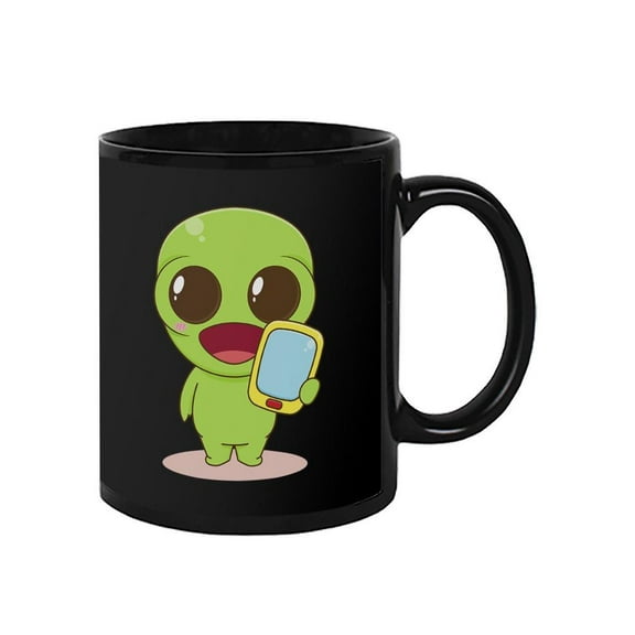 Kawaii Alien W Smartphone Mug Mug - Image by Shutterstock,