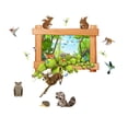 thumbnail image 2 of Adhesivo de Pared de Animales y Plantas Wmkox8yii Decoración de Ventana de Cristal, 2 of 8