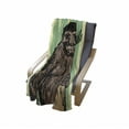 thumbnail image 4 of Bigfoot Soft Flannel Fleece Throw Blanket, Sketch of Mysterious Yeti Holding a Tree Trunk on Striped Background Print, Cozy Plush for Indoor and Outdoor Use, 60" x 80", Multicolor, by Ambesonne, 4 of 6