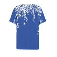 thumbnail image 4 of SDNall Blouse à Manches Courtes Imprimée Mode pour Femmes Col Rond Hauts Décontractés, 4 of 9