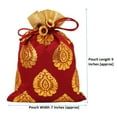 thumbnail image 3 of Sunsoul by Touchstone Gorgeous Indian Traditional Large Drawstring Bags Pouches Potli For Gift Wedding Jewelry Packaging Bridal Party Favors Assorted Colors Set Of 9 For Women., 3 of 3
