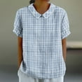 thumbnail image 2 of Womens Tops Dressy Casual Short Sleeve Blouses Cute Shirts for Women Dressy Casual Generic Brand Tops for Women, 2 of 5