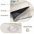 thumbnail image 6 of 5'x7' Area Rugs for Living Room Bedroom, Summer Coastal Washable Rug Carpet Runner Indoor Outdoor, Nautical Beach Marine Life Beige Striped Non Slip Floor Mats Area Rug for Kitchen, Nursery, 6 of 8