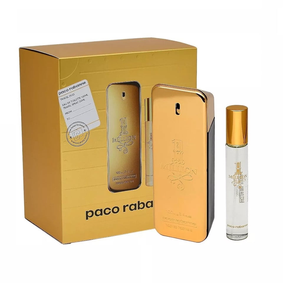 Paco Rabanne 1 Million Gift Set, 50ml EDT, 100ml Shower Gel, Men's