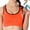 Orange, variant on Running Sports Bra Women Pullover Bra Feature V-Neck Push-up Bra Style W-754 Gray M