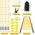 thumbnail image 2 of Set de entrenamiento de agilidad para fútbol con bastones, escalera, conos y cuerda, 2 of 7