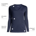 thumbnail image 4 of Lands' End Women's Tall Relaxed Supima Cotton Long Sleeve V-Neck T-Shirt, 4 of 8