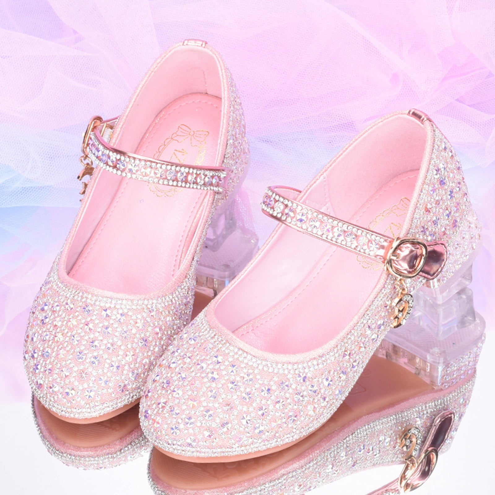 Girls pink heels clearance