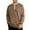Brown, variant on Men Raglan Contrast Trim Three Button Henley Long Sleeve Tee Heather Stretch Knit Lightweight Daily Walking Gym Layering Tops Brown XXXL